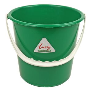 Plastic Bucket -  Round - Lucy - Green - 8L (2.1 gal)