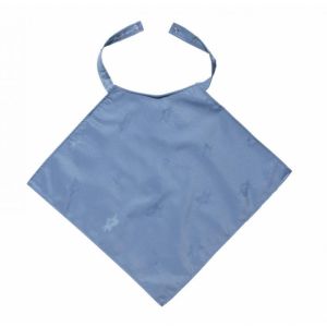Clothing Protector - Napkin Style - with Snap Closure - Blue
