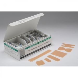 Hypoallergenic Washproof Plasters - 5 Assorted Shapes - Sterostrip - Tan