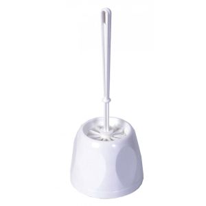 Toilet Brush & Holder - Open - Polypropylene - White
