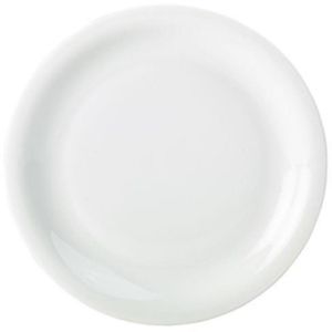 Narrow Rim Plate - Porcelain - 24cm (9.25
