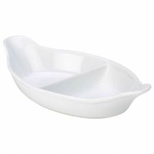 Eared Dish - Oval - Divided - 28cm (11